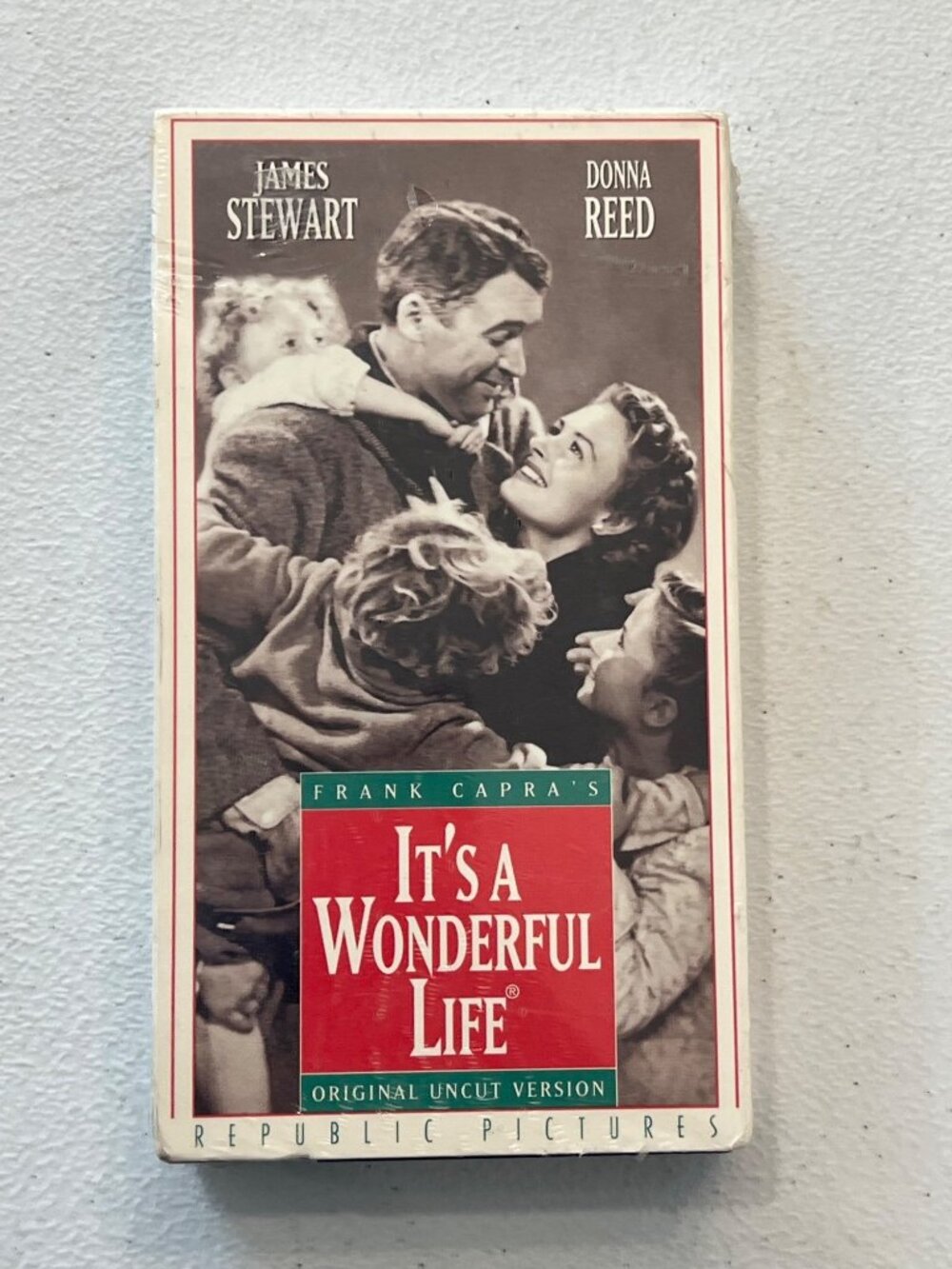 Its A Wonderful Life 1947 VHS Original Uncut Version James Stewart Pre-Owned